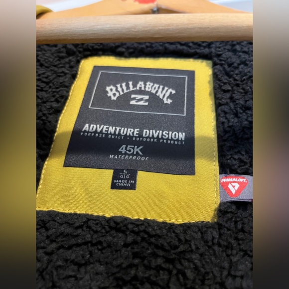 Billabong Jackets & Coats Mustard Yellow Billabong Ski Jacket Adiv